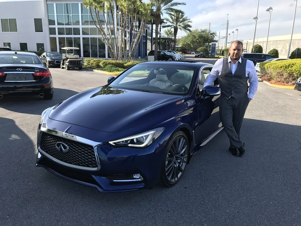 Client with his new Infiniti Q60